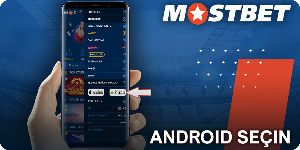 Mostbet-də Android simvolunu tapın