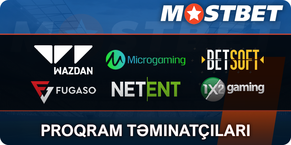Mostbet kazino proqram təminatçıları